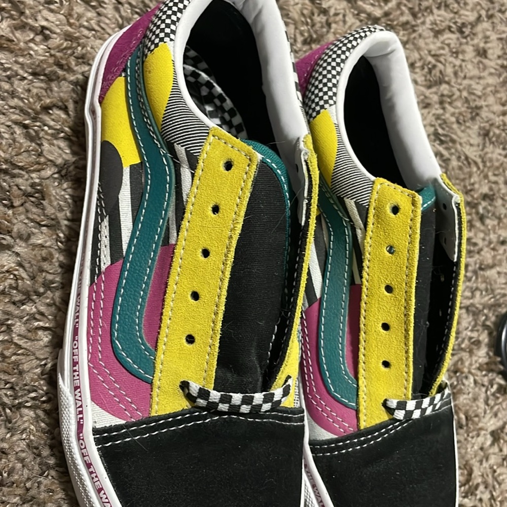 Colorful Patterned Old Skool Vans - Picture 4 of 6